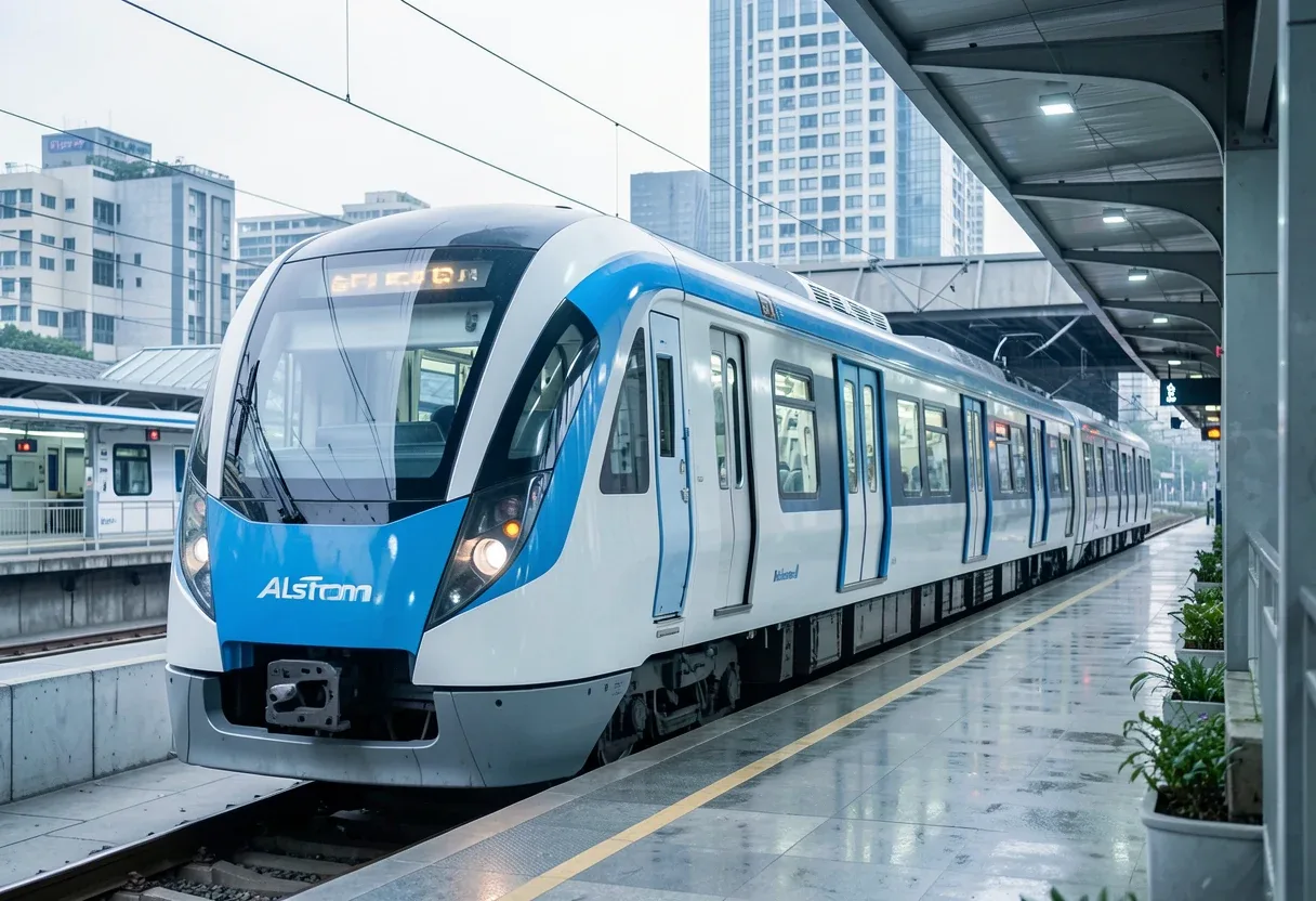 Alstom unveils its first trainset for the Mumbai Metro Line 4 & 4A - Alstom